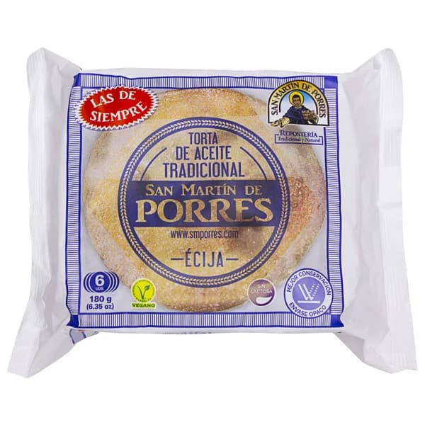 SAN MARTIN DE PORRES Torta de aceite 6 uds. 180 g. - 0.18 kg - Imagen del producto en Findit
