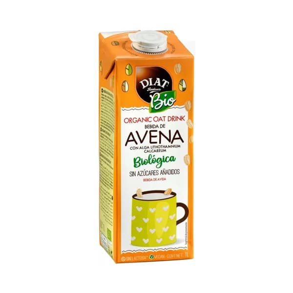 DIAT RADISSON Bio Bebida de avena ecológica, sin azúcares añadidos 1 l. - 1 l - Imagen del producto en Findit