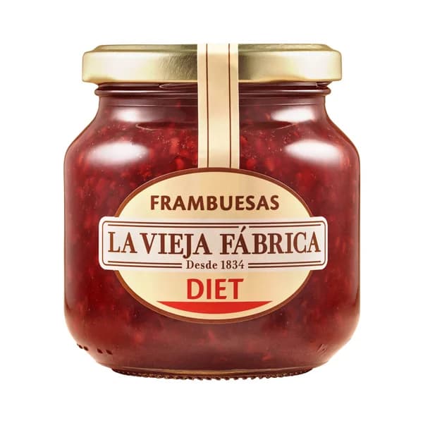 LA VIEJA FÁBRICA Mermelada frambuesa diet 280 g. - 0.28 kg - Imagen del producto en Findit