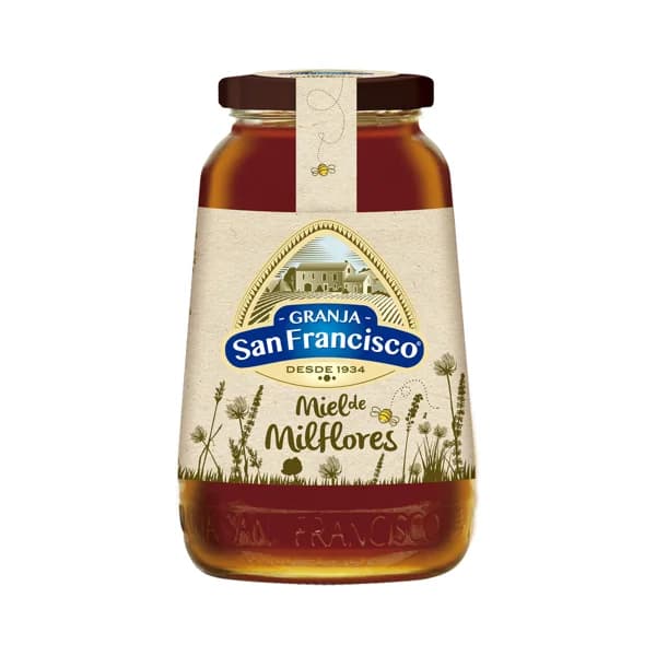 GRANJA SAN FRANCISCO Miel de flores frasco 1 kilogramo - 1 kg - Imagen del producto en Findit
