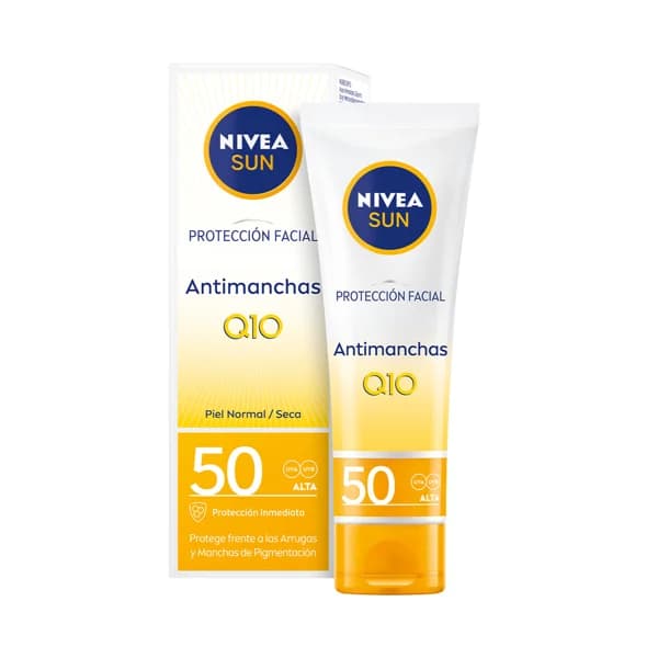 NIVEA Sun Q10 Protector solar facial con acción antiedad y antimanchas con factor solar 50 (muy alta) 50 ml. - 0.05 l - Imagen del producto en Findit