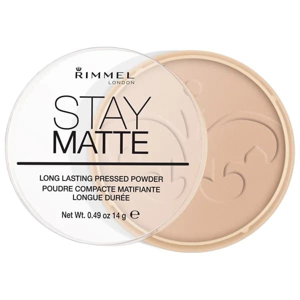 RIMMEL Stay matte  tono 005 Silky Beige Polvos compactos matificantes de larga duración - 1 ud - Imagen del producto en Findit