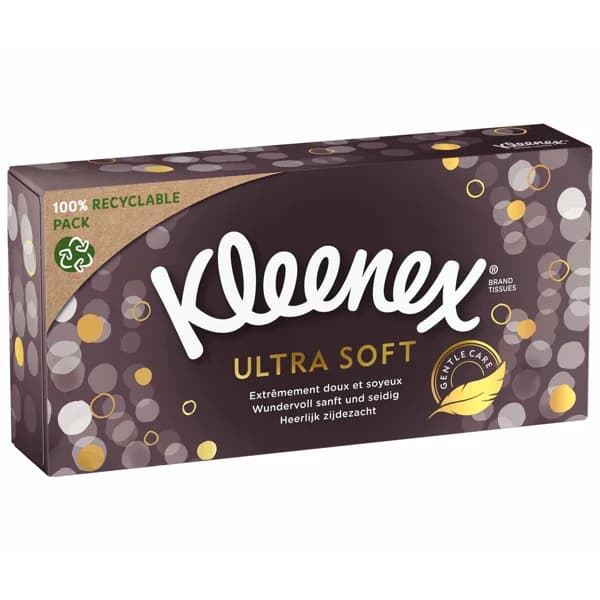 KLEENEX Tissues de celulosa faciales Ultra Soft KLEENEX 80 ud - 1 ud - Imagen del producto en Findit