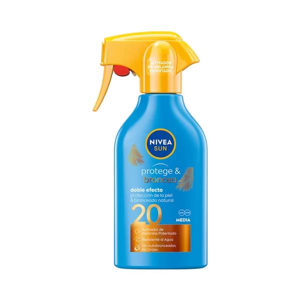 NIVEA Sun Protector solar con activador del bronceado y factor de protección 20 (medio) protege & broncea 270 ml. - 0.27 l - Imagen del producto en Findit