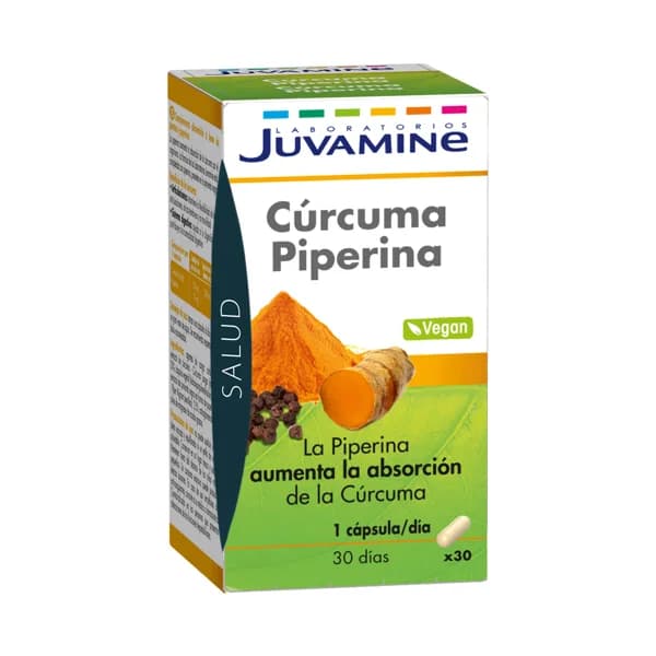 JUVAMINE Cùrcuma piperina 30 uds - 1 ud - Imagen del producto en Findit