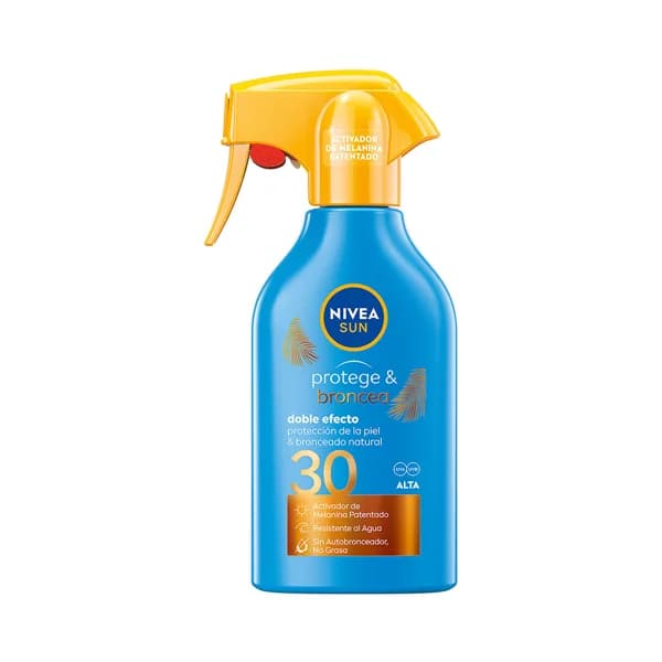 NIVEA Sun Protector solar con activador del bronceado y factor de protección 30 (medio) protege & broncea 270 ml. - 0.27 l - Imagen del producto en Findit
