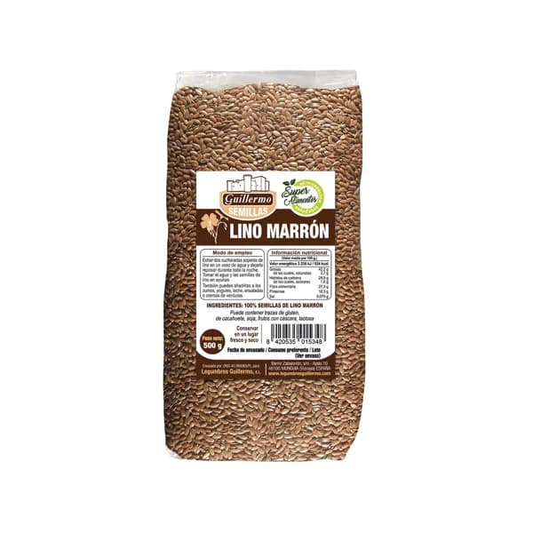 LEGUMBRES GUILLERMO Lino marrón (semillas) LEGUMBRES GUILLERMO 500 g. - 0.5 kg - Imagen del producto en Findit