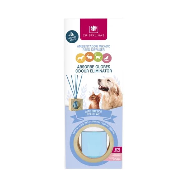 CRISTALINAS Varillas absorbe olores mascotas, Aire Fresco CRISTALINAS 30 ml. - 1 ud - Imagen del producto en Findit