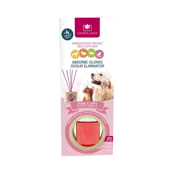CRISTALINAS Varillas absorbe olores mascota, Aire Limpio CRISTALIZAS 30 ml. - 1 ud - Imagen del producto en Findit