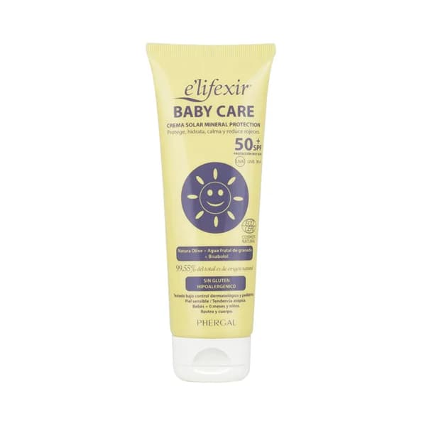 E'LIFEXIR Crema solar para bebés con factor de protección 50+ (muy alto) E'LIFEXIR Baby care 100 ml. - 0.1 l - Imagen del producto en Findit