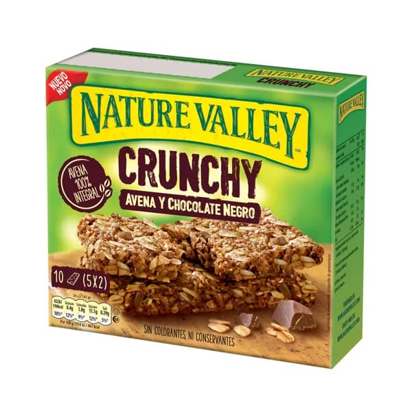 NATURE VALLEY Barritas de cereal con avena y chocolate negro NATURE VALLEY 5 uds. 210 g. - 0.21 kg - Imagen del producto en Findit