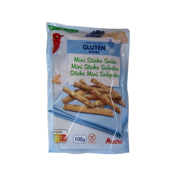 PRODUCTO ALCAMPO Mini sticks salados sin gluten 100 g. - 0.1 kg - Imagen del producto en Findit
