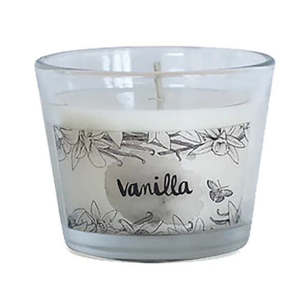 Vela aromática vainilla en vaso de cristal, SNC. - 1 ud - Imagen del producto en Findit