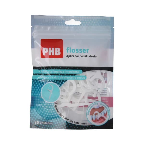 PHB Aplicador de hilo dental, especial para dientes anteriores PHB Flosser 30 uds. - 1 ud - Imagen del producto en Findit