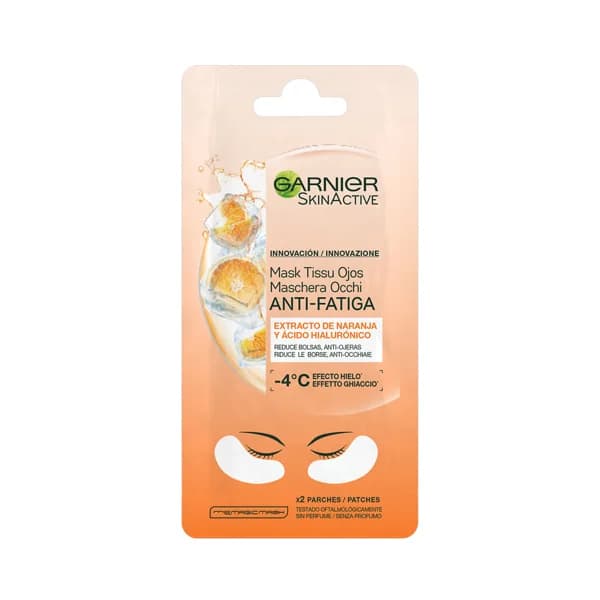 GARNIER Mascarilla de tela para el contorno de los ojos, anti-fatiga y anti-ojeras GARNIER Skin active. - 1 ud - Imagen del producto en Findit