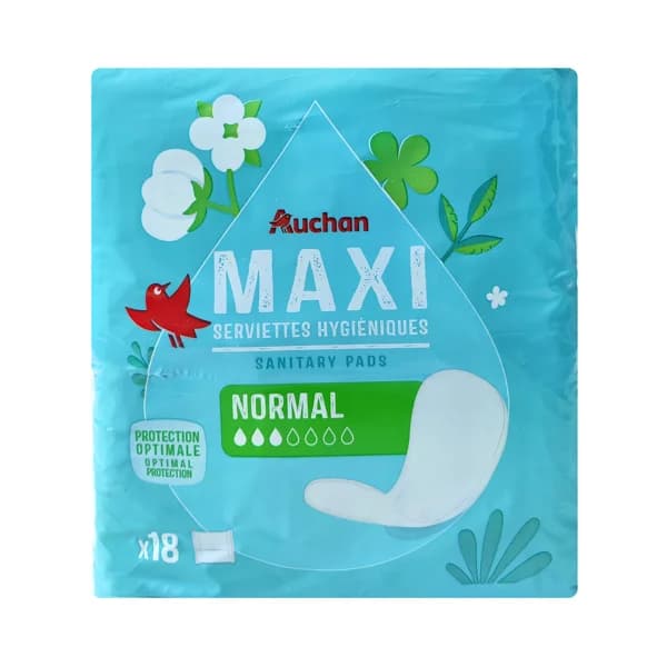 PRODUCTO ALCAMPO Compresas maxi normal 18 uds. - 1 ud - Imagen del producto en Findit