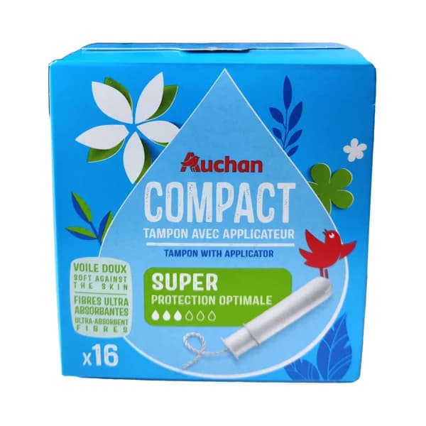 PRODUCTO ALCAMPO Tampones super con aplicador compacto 16 uds. - 1 ud - Imagen del producto en Findit