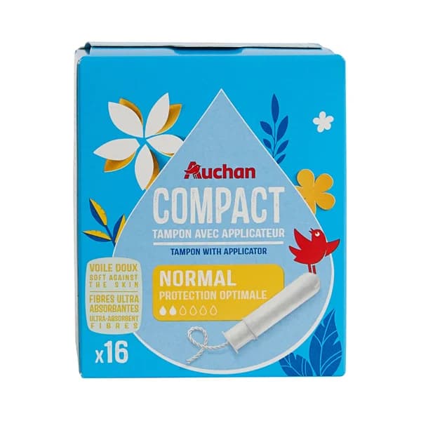 PRODUCTO ALCAMPO Tampones regulares con aplicador compacto 16 uds. - 1 ud - Imagen del producto en Findit