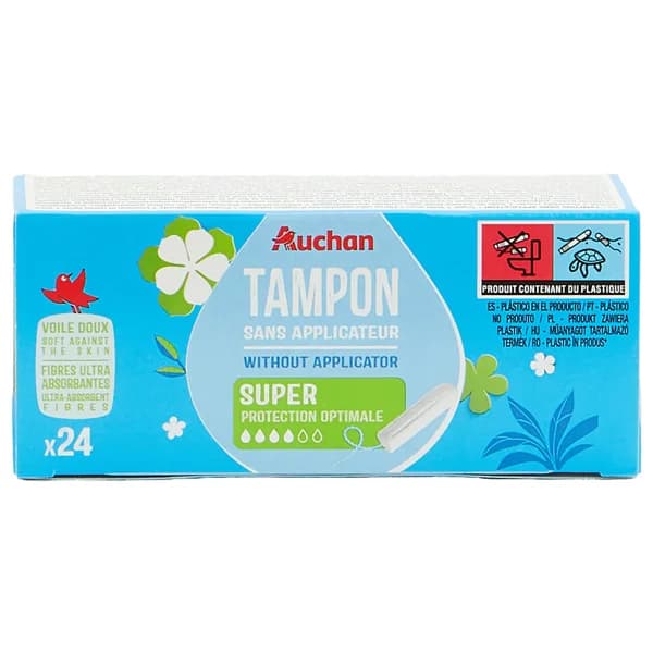PRODUCTO ALCAMPO Tampones super sin aplicador 24 uds. - 1 ud - Imagen del producto en Findit