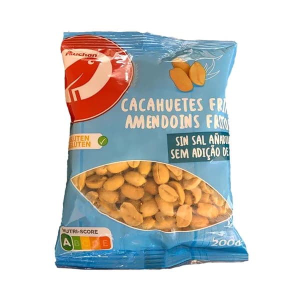 PRODUCTO ALCAMPO Cacahuetes fritos sin sal añadida PRODUCTO ALCAMPO 200 g. - 0.2 kg - Imagen del producto en Findit