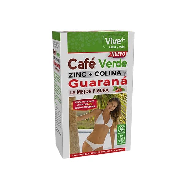 VIVE+ SALUD Y VIDA Café verde, zinc + colina VIVE + SALUD Y VIDA 21,3 g - 1 ud - Imagen del producto en Findit