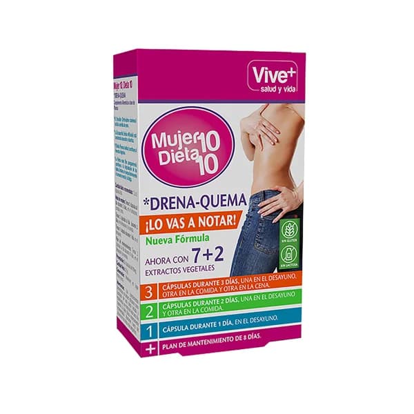 VIVE+ SALUD Y VIDA Mujer 10, dieta 10 VIVE + SALUD Y VIDA 24,3 g - 1 ud - Imagen del producto en Findit