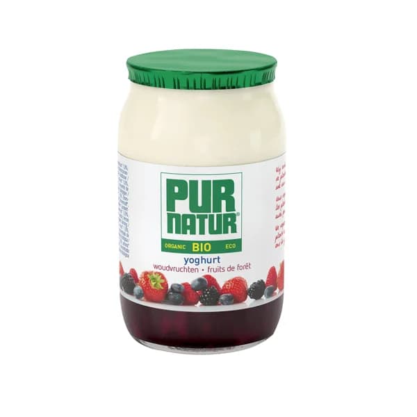 PUR NATUR Yogur con frutas del bosque ecológico PUR NATURA150 g. - 0.15 kg - Imagen del producto en Findit