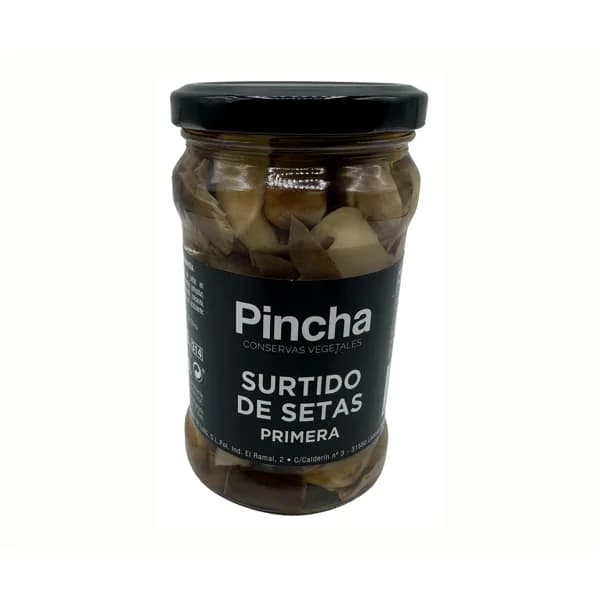 PINCHA Surtido de setas al natural primera en frasco 150 g. - 0.15 kg - Imagen del producto en Findit