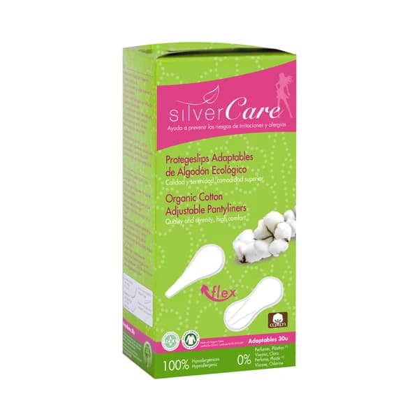 SILVERCARE Salvaslips adaptables, fabricados con algodón de procedencia ecológica SILVERCARE 30 uds. - 1 ud - Imagen del producto en Findit