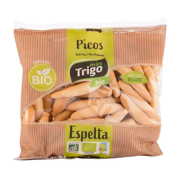 MÁS TRIGO Picos camperos de espelta bio MÁS TRIGO 150 g. - 0.15 kg - Imagen del producto en Findit