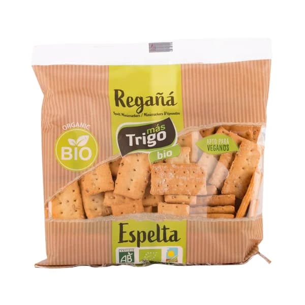 MÁS TRIGO Regañás de espelta ecológicas MÁS TRIGO 150 g. - 0.15 kg - Imagen del producto en Findit
