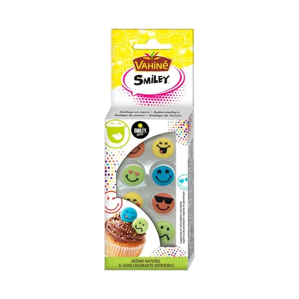VAHINÉ Decoración confitería Smileys VAHINÉ 8 ud 67 g. - 1 ud - Imagen del producto en Findit