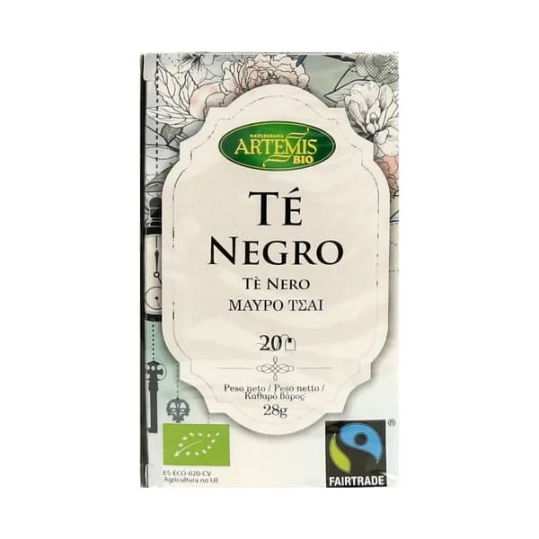 ARTEMIS BIO Te negro de cultivo ecológico ARTEMIS BIO 20 bolsitas - 1 ud - Imagen del producto en Findit