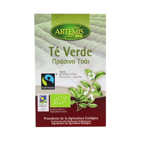 ARTEMIS BIO Te verde ecológico comercio justo ARTEMIS 28 g. - 1 ud - Imagen del producto en Findit