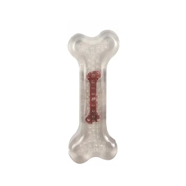 FLAMINGO Hueso transparente para perros con sabor ternera FLAMINGO - 1 ud - Imagen del producto en Findit