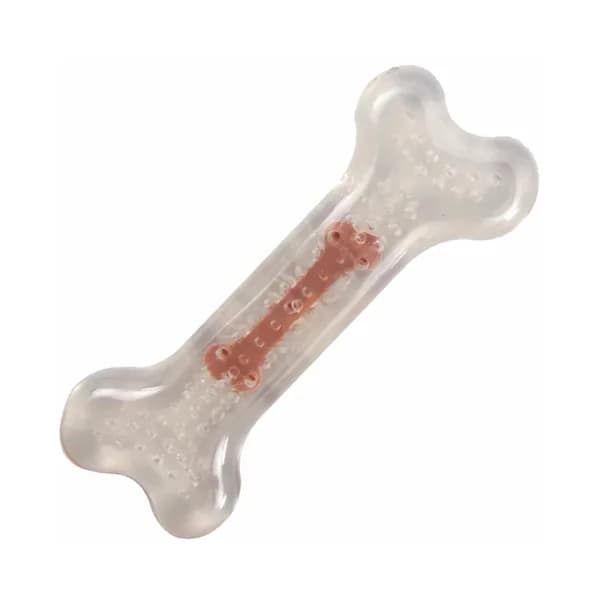 FLAMINGO Hueso transparente para perros sabor chocolate - 1 ud - Imagen del producto en Findit