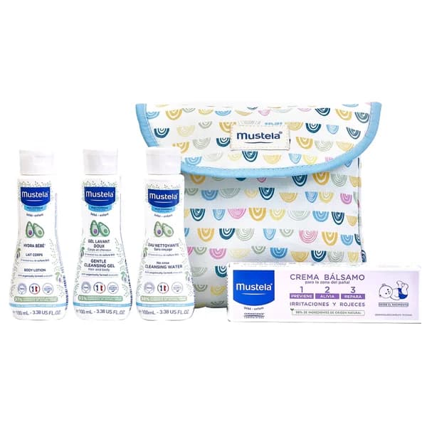 MUSTELA Little moments arcoiris Neceser con productos para el cuidado del bebé. - 1 ud - Imagen del producto en Findit