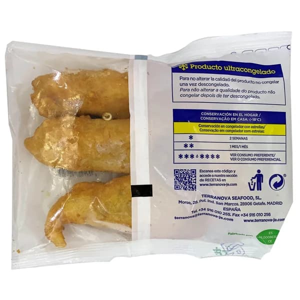 TERRANOVA Pavias de merluza (filetes de meluza rebozados) 400 g. - 0.4 kg - Imagen del producto en Findit