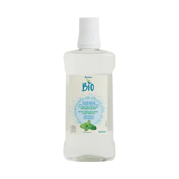 PRODUCTO ALCAMPO Bio Enjuague bucal con de uso diario con hojas de menta ecológica 500 ml. - 0.5 l - Imagen del producto en Findit