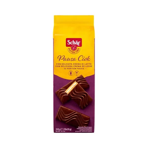 SCHÄR Bollitos con crema bañados en chocolate sin gluten SCHAR, 350 g. - 0.35 kg - Imagen del producto en Findit
