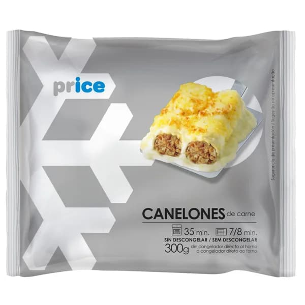 AUDENS FOOD Canelones congelados rellenos de carne con bechamel 300 g. - 0.3 kg - Imagen del producto en Findit