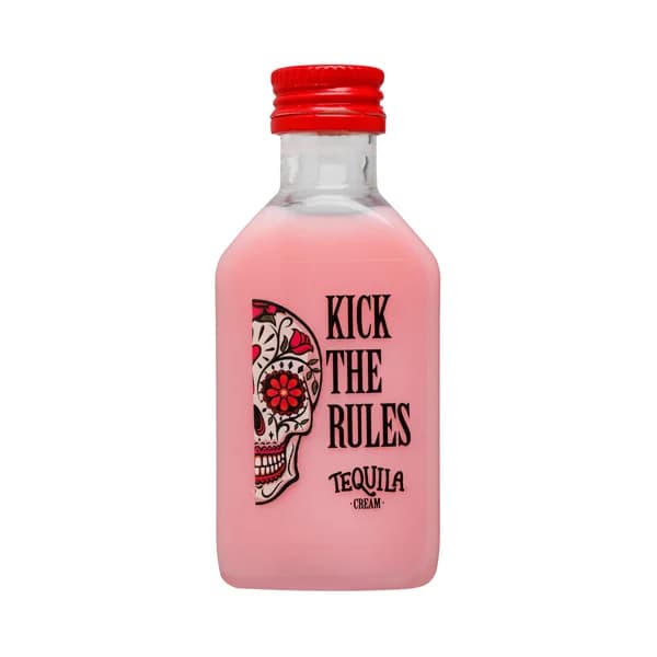 KICK THE RULES Crema de licor de fresa con un toque de tequila botella 5 cl. - 1 ud - Imagen del producto en Findit