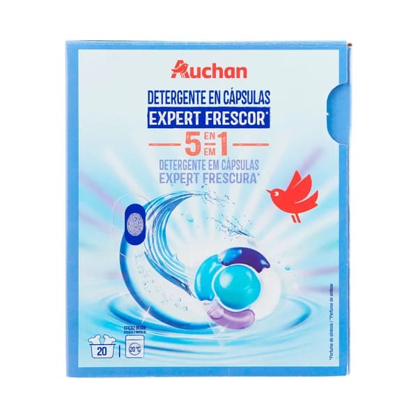 PRODUCTO ALCAMPO Detergente de cápsulas 5 en 1 fresh 20 ds - 1 ud - Imagen del producto en Findit