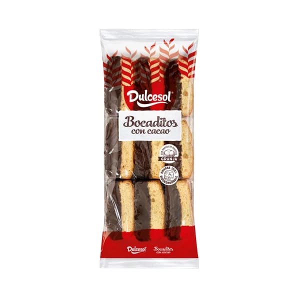 DULCESOL Bocaditos Bizcochitos con cacao 250 g. - 0.25 kg - Imagen del producto en Findit
