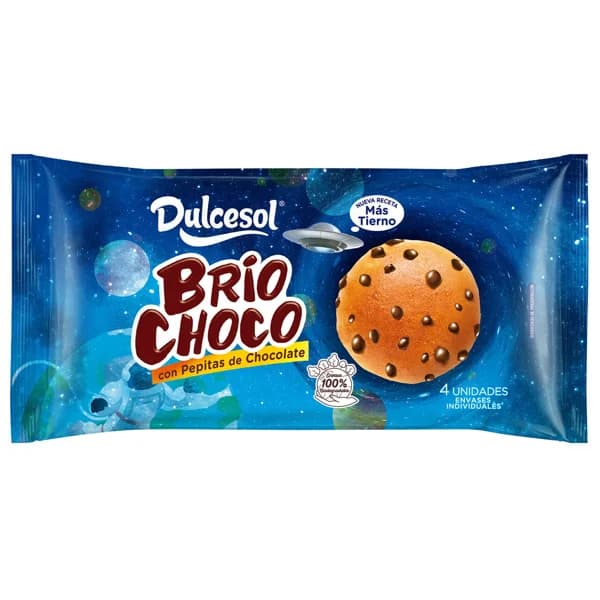 DULCESOL Briochoco Brioches con pepitas de chccolate 160 g. - 0.16 kg - Imagen del producto en Findit