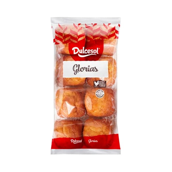 DULCESOL Glorias Magdalenas 8 uds. 254 g. - 0.25 kg - Imagen del producto en Findit