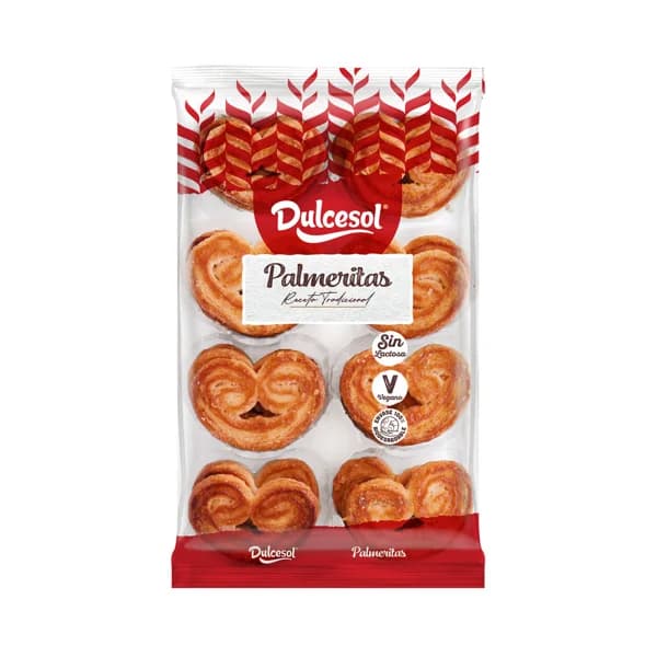 DULCESOL Bandeja de palmeritas 140 g. - 0.18 kg - Imagen del producto en Findit