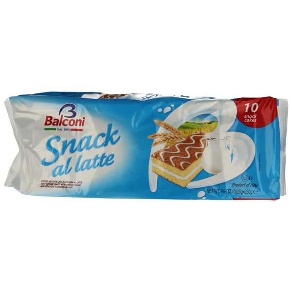 BALCONI Bizcochito relleno de leche 280 g. - 0.28 kg - Imagen del producto en Findit