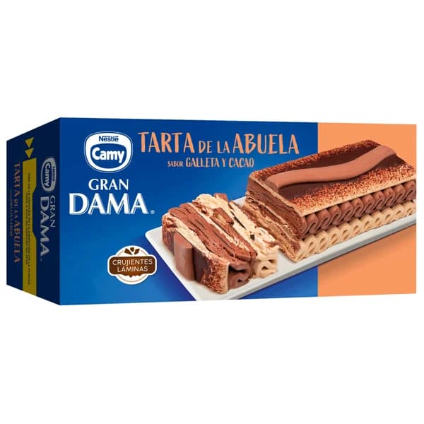 CAMY Tarta de helado de chocolate y galleta, recubierta de cacao  ml. - 0.75 l - Imagen del producto en Findit