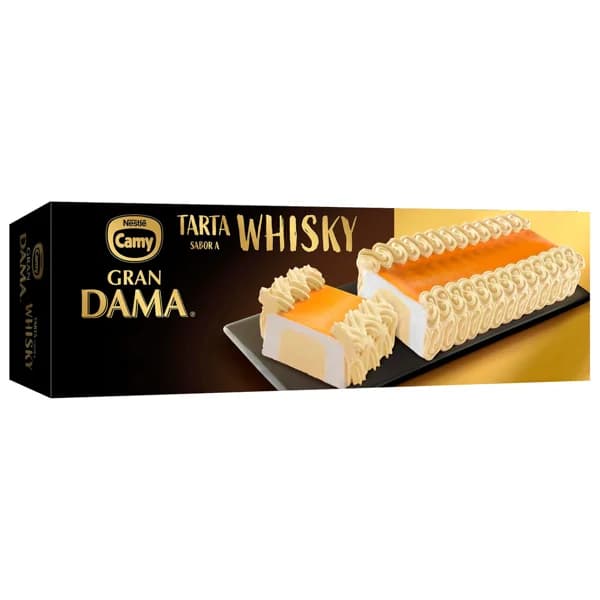 CAMY Tarta con helado sabor a whisky y helado mantecado cubierta de yema 820 ml. - 0.82 l - Imagen del producto en Findit